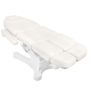 FOTEL KOSMETYCZNY ELEKTR. A-207C PEDI WHITE/IVORY (5 SILNIKÓW)